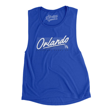 Orlando Retro Women's Flowey Scoopneck Muscle Tank-Allegiant Goods Co. Vintage Sports Apparel