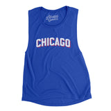 Chicago Varsity Women's Flowey Scoopneck Muscle Tank-True Royal-Allegiant Goods Co. Vintage Sports Apparel
