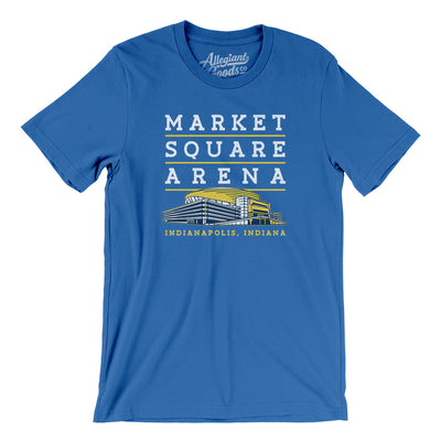Market Square Arena Indianapolis Men/Unisex T-Shirt-True Royal-Allegiant Goods Co. Vintage Sports Apparel