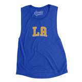 L.a. Varsity Women's Flowey Scoopneck Muscle Tank-Allegiant Goods Co. Vintage Sports Apparel