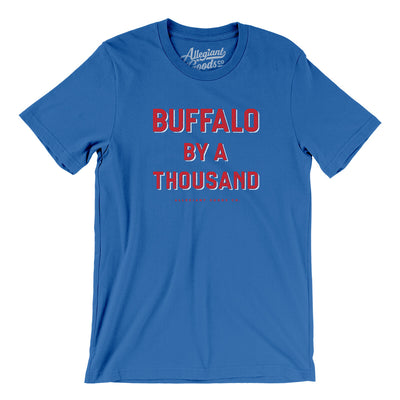 Buffalo Football By A Thousand Men/Unisex T-Shirt-True Royal-Allegiant Goods Co. Vintage Sports Apparel