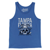Tampa Florida Pirate Skull Gasparilla Men/Unisex Tank Top-Allegiant Goods Co. Vintage Sports Apparel