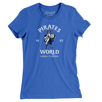 Pirates World Amusement Park Women's T-Shirt-True Royal-Allegiant Goods Co. Vintage Sports Apparel
