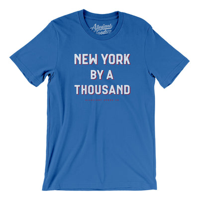 New York Football By A Thousand Men/Unisex T-Shirt-True Royal-Allegiant Goods Co. Vintage Sports Apparel