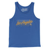 Los Angeles Retro Men/Unisex Tank Top-True Royal-Allegiant Goods Co. Vintage Sports Apparel