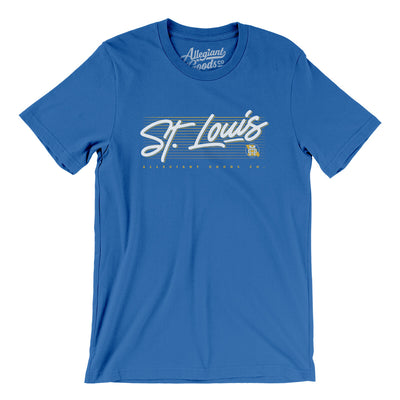 St. Louis Retro Men/Unisex T-Shirt-True Royal-Allegiant Goods Co. Vintage Sports Apparel