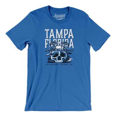 Tampa Florida Pirate Skull Gasparilla Men/Unisex T-Shirt-True Royal-Allegiant Goods Co. Vintage Sports Apparel