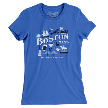 Boston Things Women's T-Shirt-Allegiant Goods Co. Vintage Sports Apparel