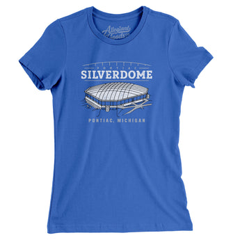 Pontiac Silverdome Women's T-Shirt-Allegiant Goods Co. Vintage Sports Apparel