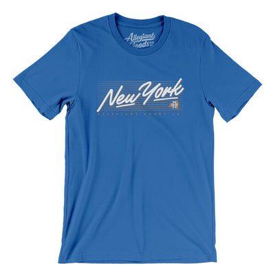 New York Retro Men/Unisex T-Shirt-True Royal-Allegiant Goods Co. Vintage Sports Apparel