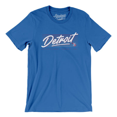 Detroit Retro Men/Unisex T-Shirt-True Royal-Allegiant Goods Co. Vintage Sports Apparel