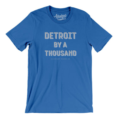Detroit Football By A Thousand Men/Unisex T-Shirt-Allegiant Goods Co. Vintage Sports Apparel