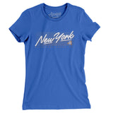New York Retro Women's T-Shirt-Allegiant Goods Co. Vintage Sports Apparel