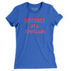 Detroit By A Thousand Women's T-Shirt-True Royal-Allegiant Goods Co. Vintage Sports Apparel