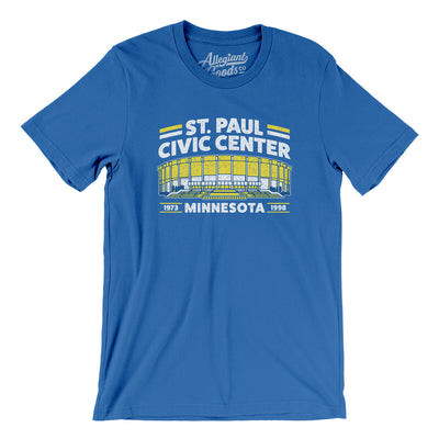St Paul Civic Center Men/Unisex T-Shirt-True Royal-Allegiant Goods Co. Vintage Sports Apparel