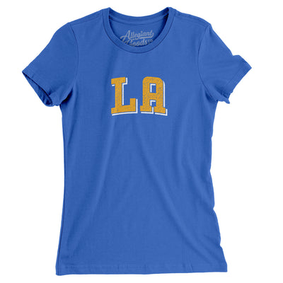 L.a. Varsity Women's T-Shirt-True Royal-Allegiant Goods Co. Vintage Sports Apparel