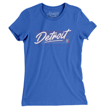 Detroit Retro Women's T-Shirt-Allegiant Goods Co. Vintage Sports Apparel