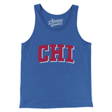 Chi Varsity Men/Unisex Tank Top-True Royal-Allegiant Goods Co. Vintage Sports Apparel