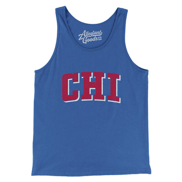 Chi Varsity Men/Unisex Tank Top-True Royal-Allegiant Goods Co. Vintage Sports Apparel