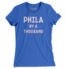 Phila By A Thousand Women's T-Shirt-True Royal-Allegiant Goods Co. Vintage Sports Apparel
