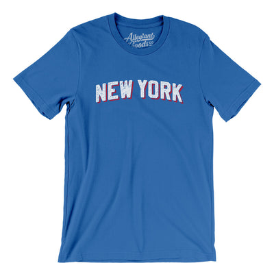 New York Varsity Men/Unisex T-Shirt-True Royal-Allegiant Goods Co. Vintage Sports Apparel
