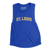 St Louis Varsity Women's Flowey Scoopneck Muscle Tank-Allegiant Goods Co. Vintage Sports Apparel