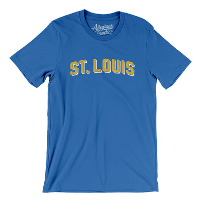 St Louis Varsity Men/Unisex T-Shirt-True Royal-Allegiant Goods Co. Vintage Sports Apparel