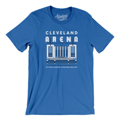 Cleveland Arena Men/Unisex T-Shirt-True Royal-Allegiant Goods Co. Vintage Sports Apparel