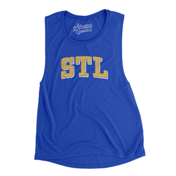 Stl Varsity Women's Flowey Scoopneck Muscle Tank-Allegiant Goods Co. Vintage Sports Apparel