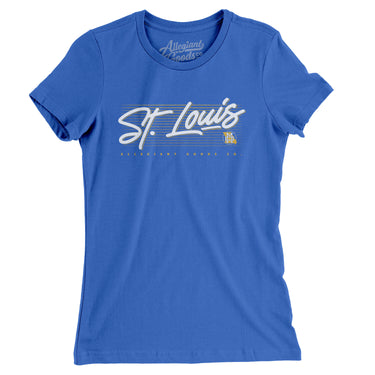 St. Louis Retro Women's T-Shirt-Allegiant Goods Co. Vintage Sports Apparel