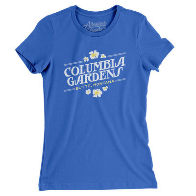 Columbia Gardens Amusement Park Women's T-Shirt-True Royal-Allegiant Goods Co. Vintage Sports Apparel