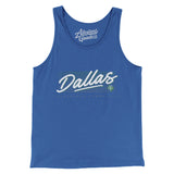 Dallas Retro Men/Unisex Tank Top-Allegiant Goods Co. Vintage Sports Apparel