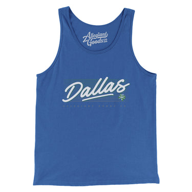 Dallas Retro Men/Unisex Tank Top-Allegiant Goods Co. Vintage Sports Apparel