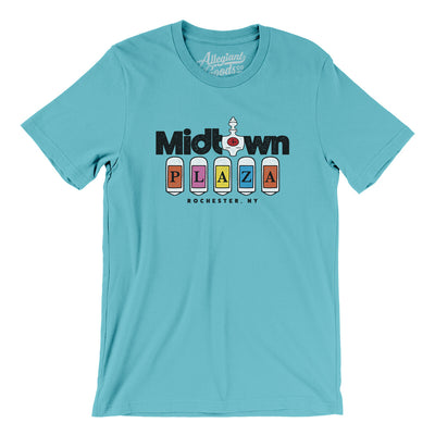 Rochester Midtown Plaza Men/Unisex T-Shirt-Turquoise-Allegiant Goods Co. Vintage Sports Apparel