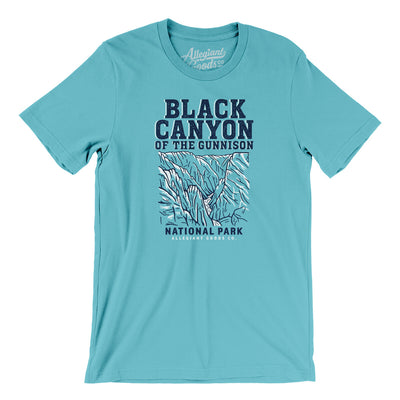 Black Canyon Of The Gunnison National Park Men/Unisex T-Shirt-Turquoise-Allegiant Goods Co. Vintage Sports Apparel
