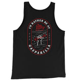 I'd Rather Be At Gasparilla Men/Unisex Tank Top-Black-Allegiant Goods Co. Vintage Sports Apparel