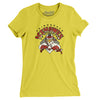 Adirondack Icehawks Women's T-Shirt-Vibrant Yellow-Allegiant Goods Co. Vintage Sports Apparel