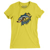 Baton Rouge Kingfish Women's T-Shirt-Vibrant Yellow-Allegiant Goods Co. Vintage Sports Apparel