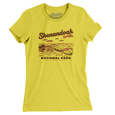 Shenandoah National Park Women's T-Shirt-Allegiant Goods Co. Vintage Sports Apparel