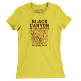 Black Canyon Of The Gunnison National Park Women's T-Shirt-Vibrant Yellow-Allegiant Goods Co. Vintage Sports Apparel
