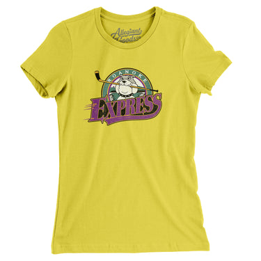 Roanoke Express Women's T-Shirt-Allegiant Goods Co. Vintage Sports Apparel