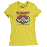Busch Memorial Stadium Women's T-Shirt-Allegiant Goods Co. Vintage Sports Apparel