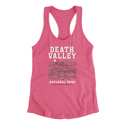 Death Valley National Park Women's Racerback Tank-Vintage Pink-Allegiant Goods Co. Vintage Sports Apparel