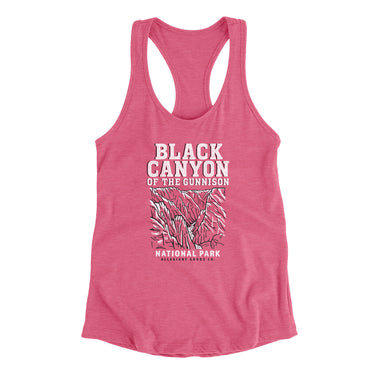 Black Canyon Of The Gunnison National Park Women's Racerback Tank-Vintage Pink-Allegiant Goods Co. Vintage Sports Apparel