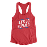 Let's Go Buffalo Women's Racerback Tank-Allegiant Goods Co. Vintage Sports Apparel