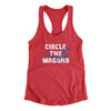 Circle The Wagons Women's Racerback Tank-Vintage Red-Allegiant Goods Co. Vintage Sports Apparel