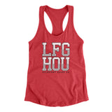 Lfg Hou Women's Racerback Tank-Allegiant Goods Co. Vintage Sports Apparel