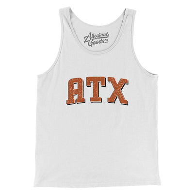 Atx Varsity Men/Unisex Tank Top-White-Allegiant Goods Co. Vintage Sports Apparel