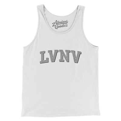 Lvnv Varsity Men/Unisex Tank Top-White-Allegiant Goods Co. Vintage Sports Apparel