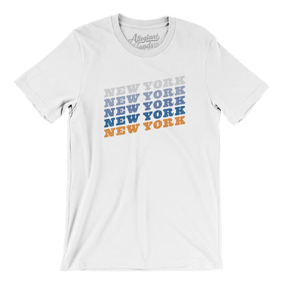 New York Vintage Repeat Men/Unisex T-Shirt-White-Allegiant Goods Co. Vintage Sports Apparel